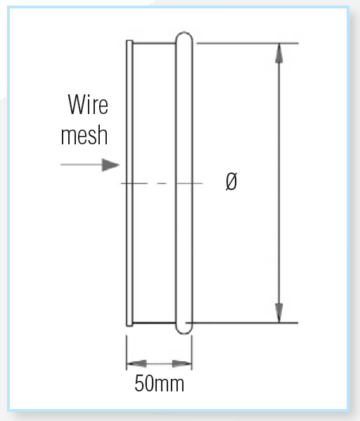 Quick-Fit Mesh End Cap – Galvanised – Nordfab