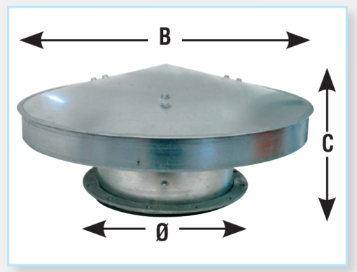 Quick-Fit Weather Cowl – Galvanised – Nordfab