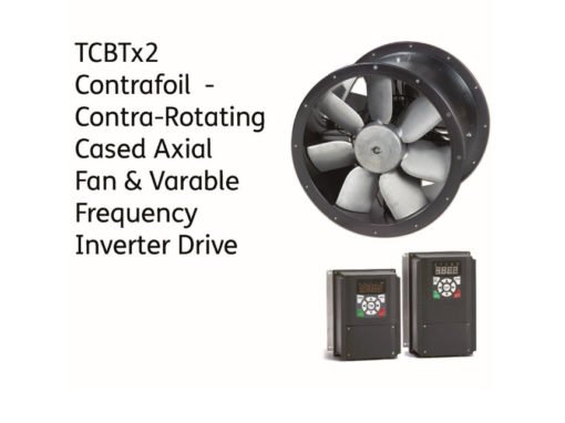 S&P Contra Rotating Case Mounted Axial Fan TCBTX2/4 + Variable Frequency Inverter Package