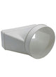Rigid Plastic Duct  Rectangular to Round Transformer