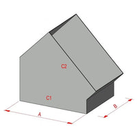45 Degree Rectangular Ductwork Bend
