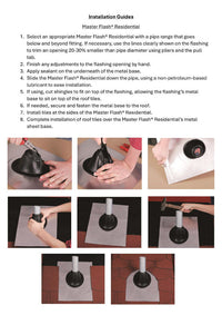Master Flash Residential Rubber Pipe Roof Flashings