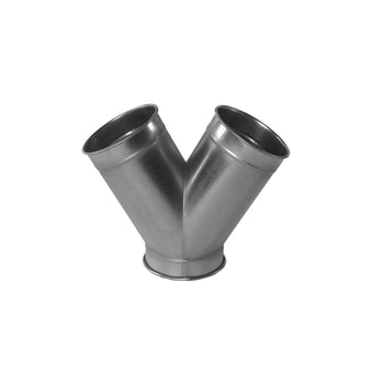 compare product Quick-Fit Y-Branch (Breeches) – 60 Degree – Galvanised – Nordfab