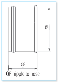 Quick-Fit Hose Adapter – Galvanised – Nordfab