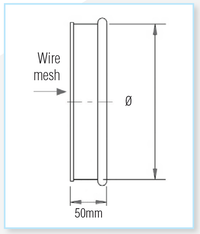 Quick-Fit Mesh End Cap – Galvanised – Nordfab