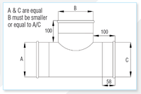 Quick-Fit T-Branch – Galvanised – Nordfab