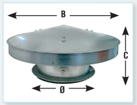 Quick-Fit Weather Cowl – Galvanised – Nordfab