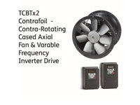 S&P Contra Rotating Case Mounted Axial Fan TCBTX2/4 + Variable Frequency Inverter Package