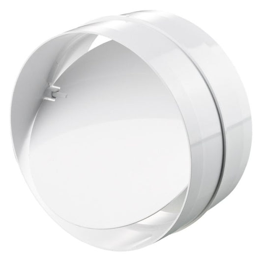 Inline Non-Return Shutter Round, Rigid Plastic Ducting