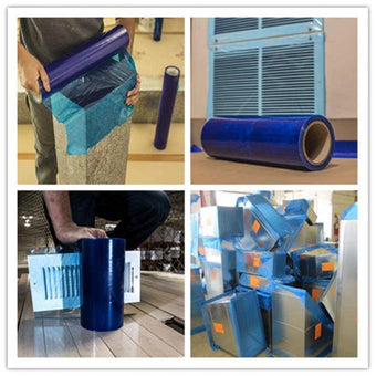 compare product Self-Adhesive Protective Blue Film Roll for Ductwork – 600mm x 100m (Ducting Supplies)