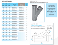 Quick-Fit Branch Standard – 30 Degree – Galvanised – Nordfab