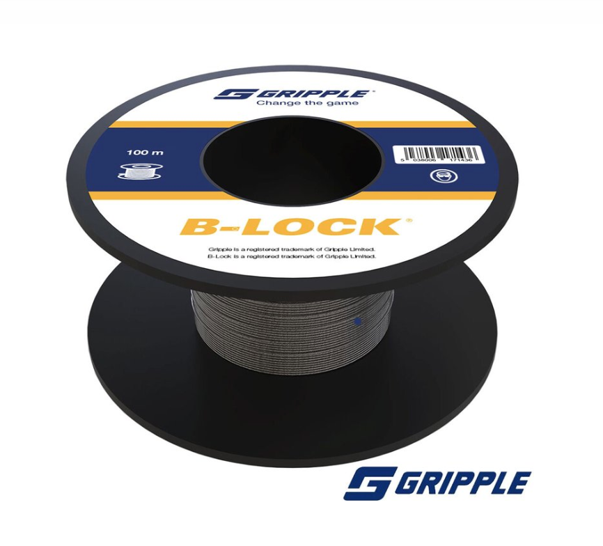 Gripple B-Lock Wire Rope 2mm (60kg SWL) - 100M